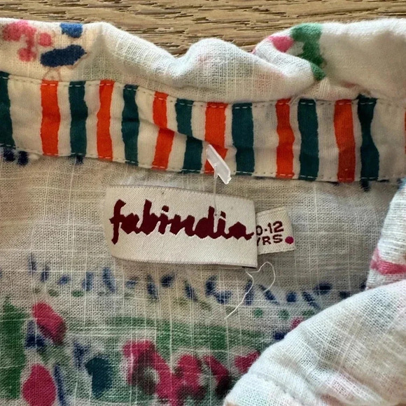 Fabindia Multi Cotton Printed Dress Size 10-12 - Picture 3 of 4